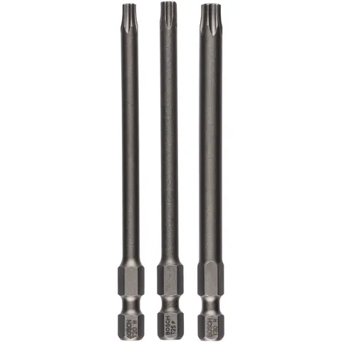 Bosch 3 Piece Extra Hard Torx Screwdriver Bit Set – 2607001760 – image 3