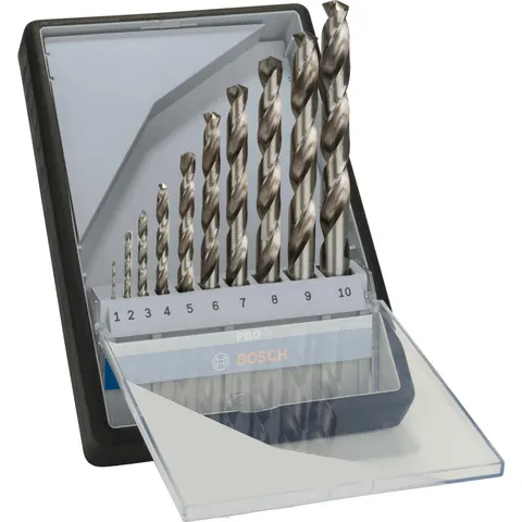 Bosch PRO Robust Line 10 Piece HSS-G Drill Bit Set – image 3