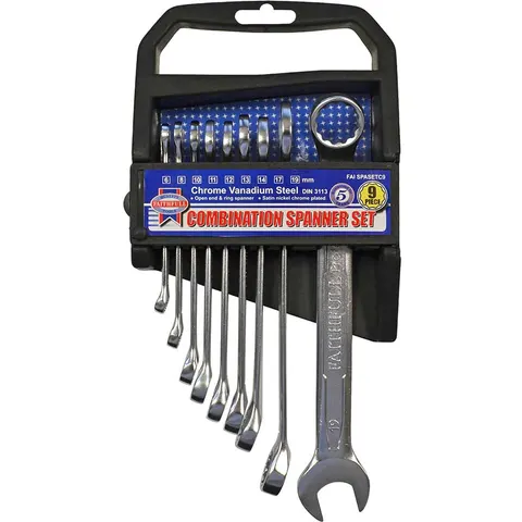 Faithfull 9 Piece Combination Spanner Set – image 3