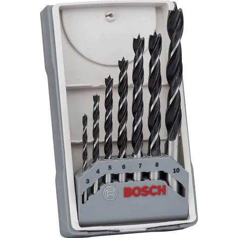 Bosch PRO 7 Piece Brad Point Wood Drill Bit Set – image 4
