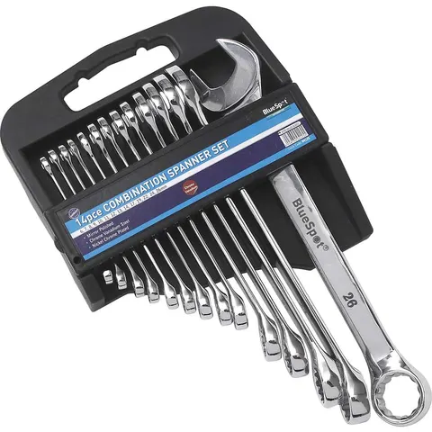 BlueSpot 14 Piece Combination Spanner Set Metric – image 3