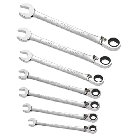 Expert by Facom 7 Piece Ratchet Combination Spanner Set – image 2