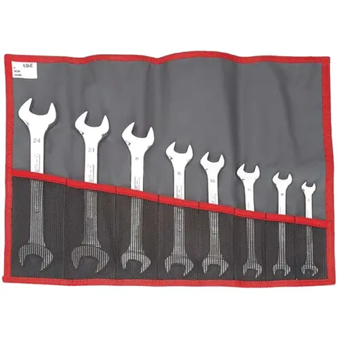 Facom 44.JE8T 8 Piece Open End Spanner Set in Tool Roll – image 3