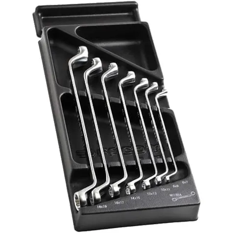Facom MOD.55-1 7 Piece Offset Ring Spanner Set in Module Tray – image 2
