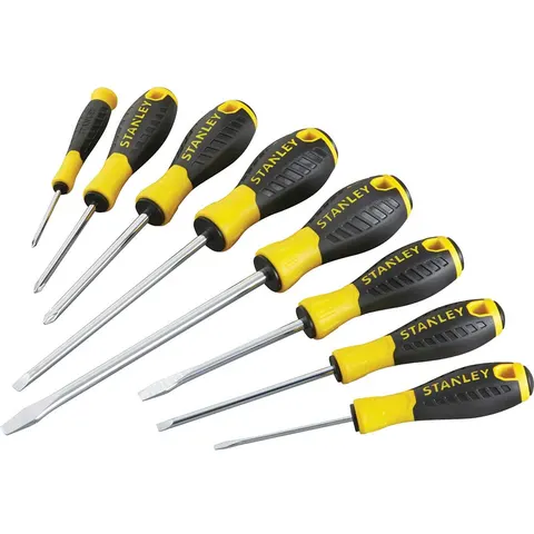 Stanley 8 Piece Essential Phillips and Slotted Screwdriver Set – image 3
