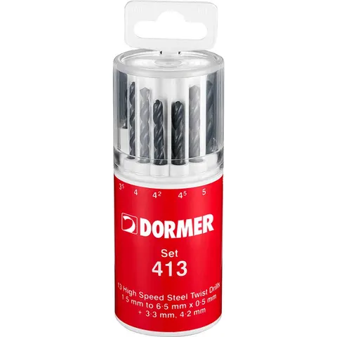 Dormer A191-413 13 Piece HSS Jobber Drill Bit Set – image 3