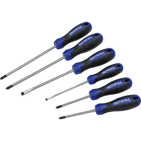 Faithfull 6 Piece Screwdriver Soft Grip Set – image 4