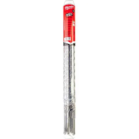 Milwaukee 5 Piece SDS Plus Masonry Drill Bit Set Extra Length – image 2