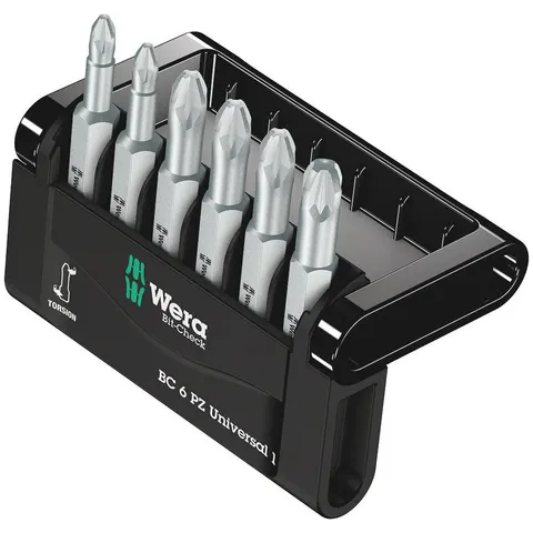 Wera 6 Piece Mini-Check Pozi Screwdriver Bit Set – image 2