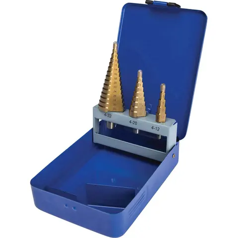 BlueSpot 3 Piece Step Drill Set – image 3