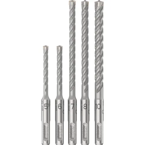 Bosch PRO 5 Piece 5X SDS Plus Masonry Drill Bit Set – image 3