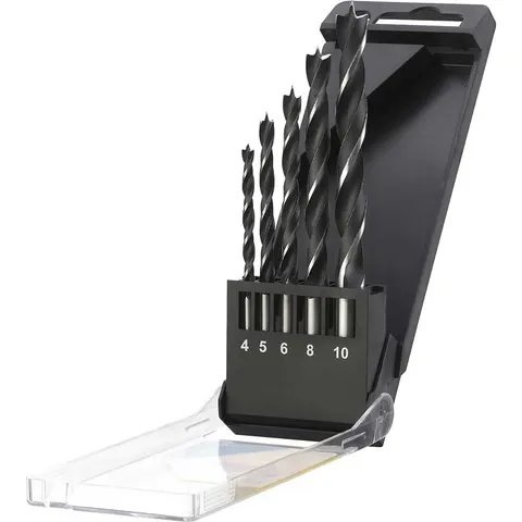 Stanley 5 Piece Brad Point Wood Drill Bit Set – image 2