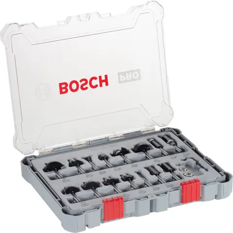 Bosch PRO 15 Piece 1/4" Router Bit Set – image 3