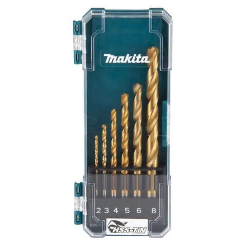 Makita 6 Piece HSS TiN Drill Bit Set – image 2
