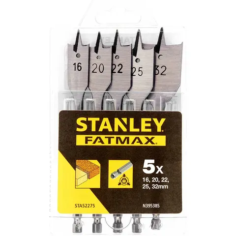 Stanley Fatmax 5 Piece Flatwood Drill Bit Set – image 3
