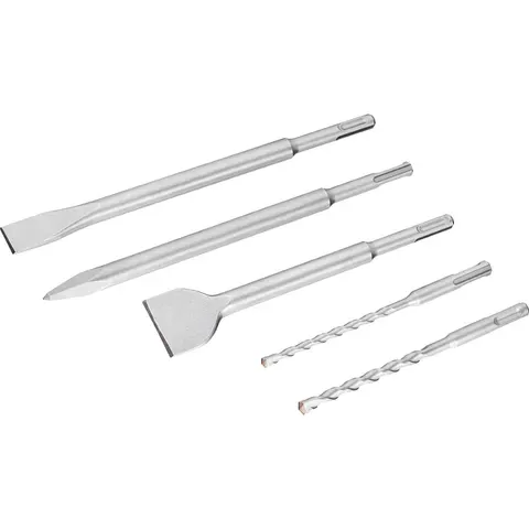 Stanley 5 Piece SDS Plus Chisel and Drill Bit Set – image 2