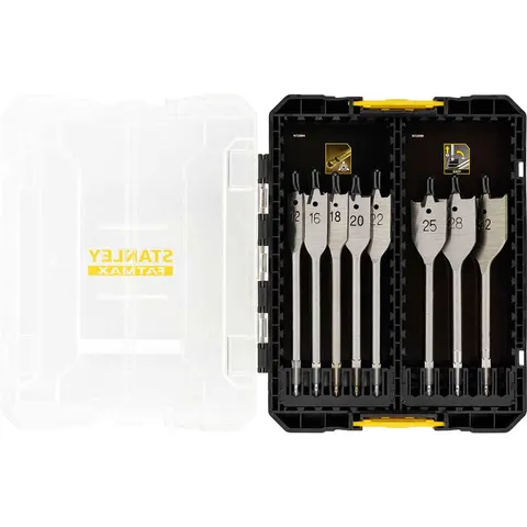 Stanley FatMax Multi-Stack Case 8 Piece Flat Wood Drill Bit Set – image 3