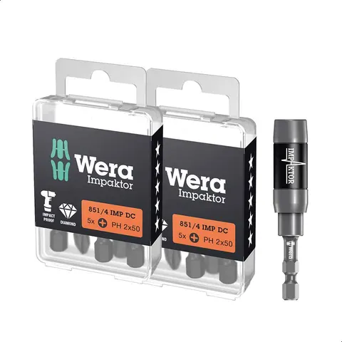 Wera 851/1 21 PH Piece Impaktor Phillips Screwdriver Bit Set – image 2