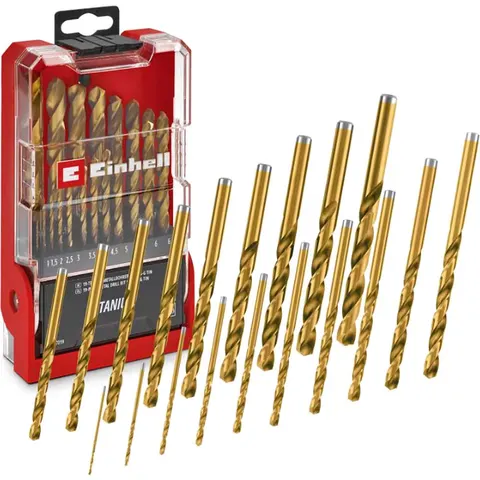 Einhell 19 Piece HSS-G Titanium Coated Drill Bit Set – image 2