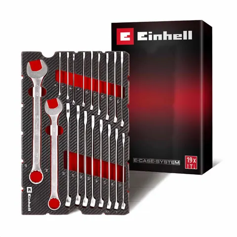 Einhell 19 Piece Combination Spanner Set in Foam Tray for E Case – image 3