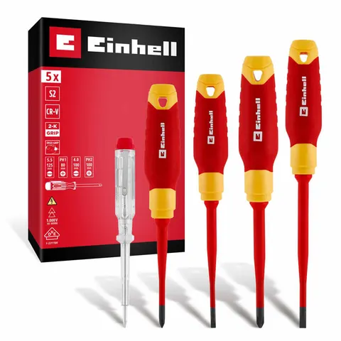 Einhell 5 Piece VDE Insulated Screwdriver set – image 2
