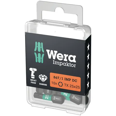 Wera 867/1 Impaktor Torx Screwdriver Bits – 8671IMPDCTORXDIY – image 2