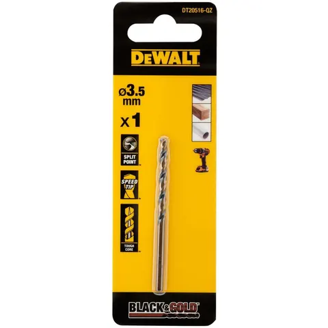 DEWALT BLACK&GOLD HSS Drill Bit 3.5mm – image 4