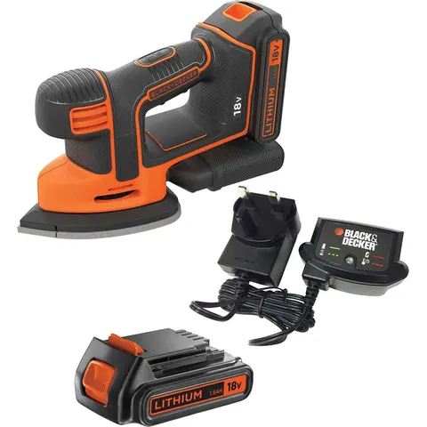 Black and Decker BDCDS18 18v Cordless Mouse Sander – BDCDS18C2 – image 2