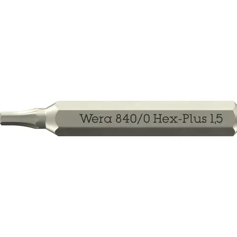 Wera 840/0 4mm Hex Drive Hex Plus Micro Screwdriver Bits – 189578 – image 2
