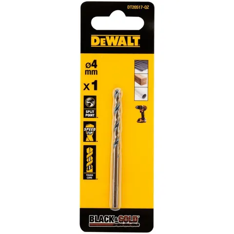 DEWALT BLACK&GOLD HSS Drill Bit 4.0mm – image 3