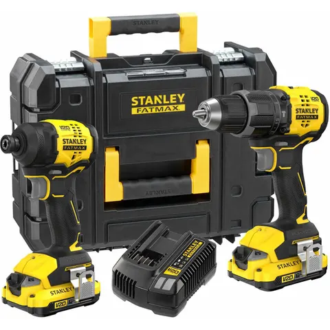 Stanley Fatmax V20 Cordless Combi Drill and Impact Driver Set - 18V – image 3
