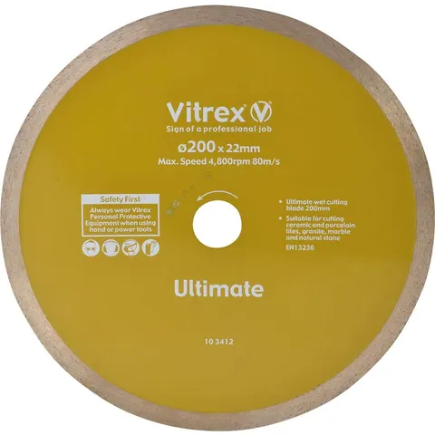 Vitrex Ultimate Diamond Blade for Wet Bridge Tile Saw – image 3