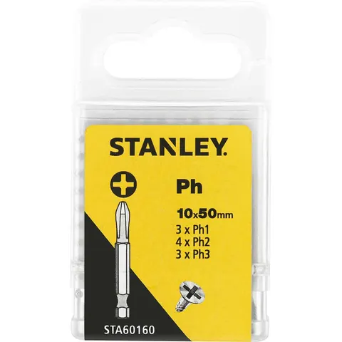 Stanley Mixed Phillips Screwdriver Bits – image 2