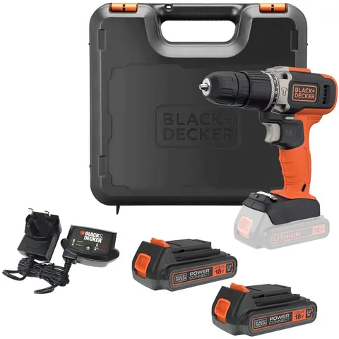 Black and Decker BCD003C 18v Cordless Combi Drill – BCD003D2K – image 2