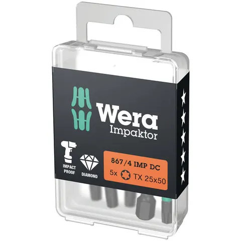 Wera 867/1 Impaktor Torx Screwdriver Bits – 8674IMPDCTORXDIY – image 2
