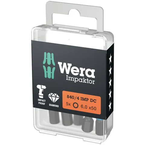 Wera 840/1 Impaktor Hexagon Screwdriver Bits – 8404IMPDCHEXPLUSDIY – image 2