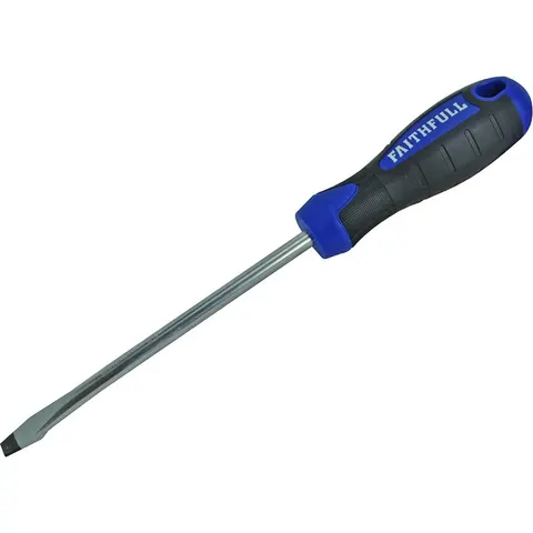 Faithfull Soft Grip Flared Slotted Tip Screwdriver – FAISDF200 – image 4