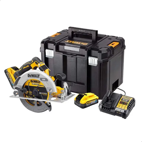 DeWalt 18V XR Brushless 190mm Circular Saw - 2 X POWERSTACK 5Ah – image 4