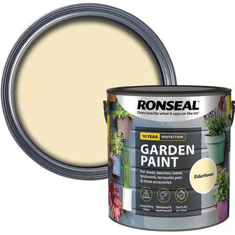 Ronseal General Purpose Garden Paint Elderflower 2.5l – image 3