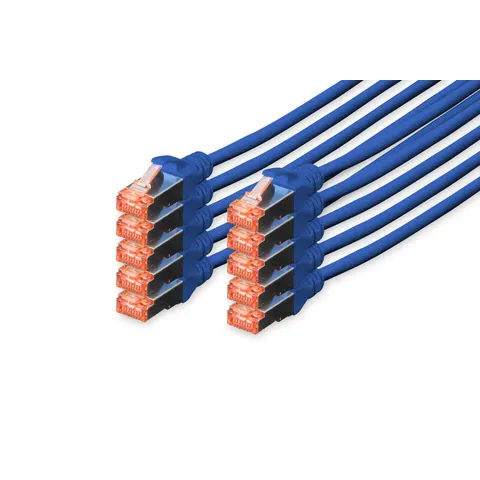 DIGITUS Patchkabel Kat. 6, S/FTP, 5,0 m, blau, Set – Bild 3