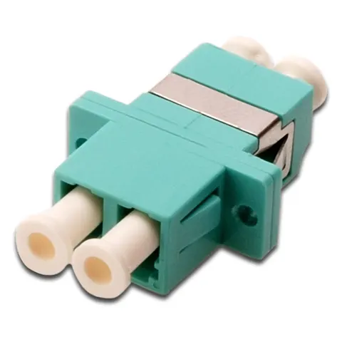 DIGITUS LWL Kupplung LC->LC Multimode Duplex OM3 aqua Bulk – Bild 2