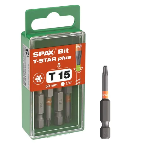 SPAX Bits T15 T-STAR Plus, 5St. – Bild 2