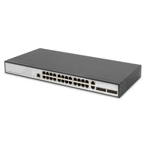 DIGITUS Switch 24-Port Gigabit Managed schwarz – Bild 2
