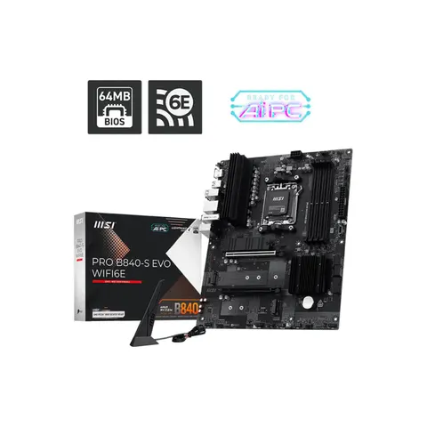 MSI PRO B840-S EVO WIFI6E – Schwarz – Bild 3