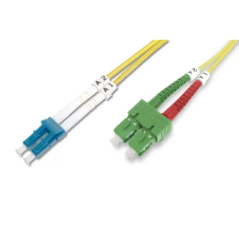 DIGITUS LWL Patchkabel, LC-Duplex - SC-Duplex, OS2, 1,0 m – Bild 2