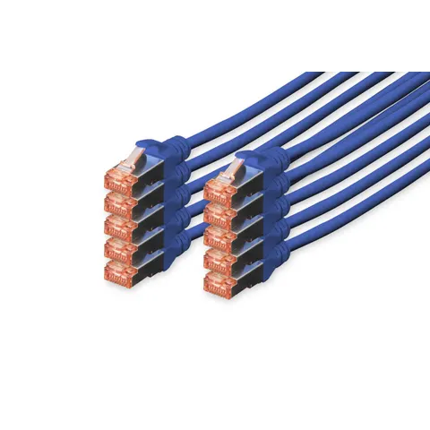 DIGITUS Patchkabel Kat. 6, S/FTP, 2,0 m, blau, Set – Bild 3