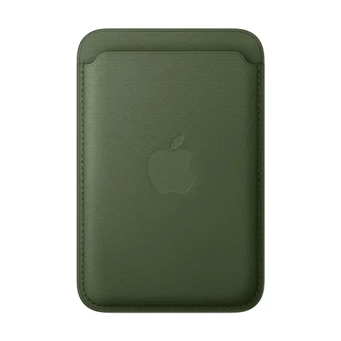 Apple iPhone Feingewebe Wallet mit MagSafe (moosgrün) – Bild 2