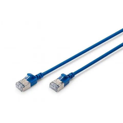 Digitus CAT 6A F-FTP Slim Patchkabel, 3m, Blau – Bild 3