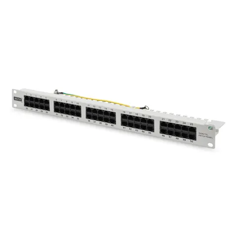Digitus CAT 3 ISDN Patch Panel, ungeschirmt, grau – Bild 2