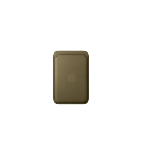 Apple iPhone Feingewebe Wallet mit MagSafe, Dunkeloliv – Bild 2